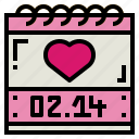 calendar, day, heart, valentine