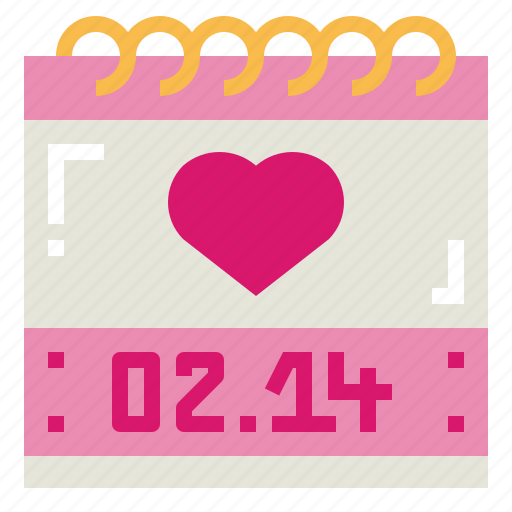 Calendar, day, heart, valentine icon - Download on Iconfinder
