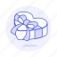 box, heart, anniversary, present, ribbon, romance, love, bow, celebration, gift, surprise 