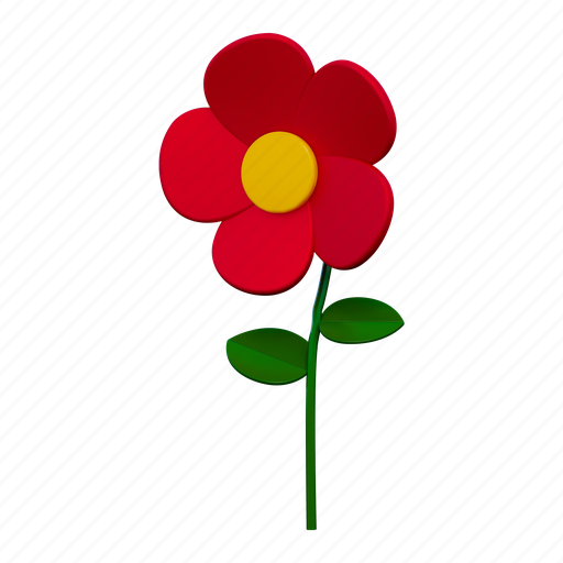 .png, flower, floral, romance, love, plant 3D illustration - Download on Iconfinder