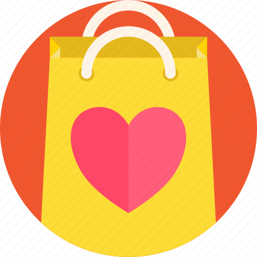 Bag, gift, heart, romance, shopping, valentines icon - Download on Iconfinder
