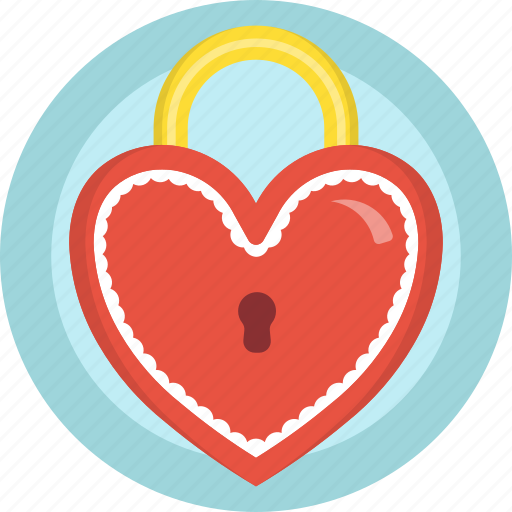 Gift, heart, lock, locket, love, romance, valentines icon - Download on Iconfinder