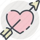 arrow, date, heart, love, romance, valentines