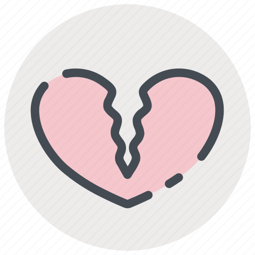 Broken, date, heart, love, romance, valentines icon - Download on Iconfinder