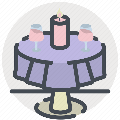Candlelit, date, dinner, love, meal, romance, valentines icon - Download on Iconfinder