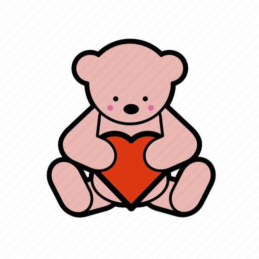 Dating, gift, heart, romantic, teddybear, toy, valentine icon - Download on Iconfinder