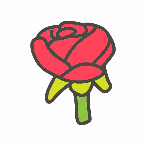 Ature, cartoon, flower, illustration, petals, plant, rose icon - Download on Iconfinder