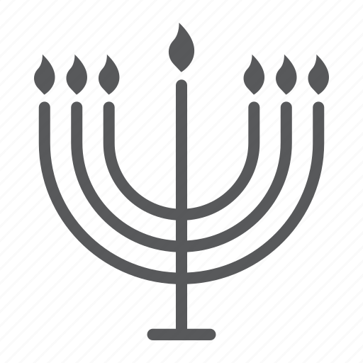 Candle, menorah, religion, hanukkah icon - Download on Iconfinder