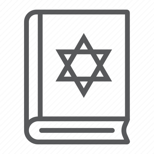 Book, hebrew, israel, jewish, religion, torah icon - Download on Iconfinder