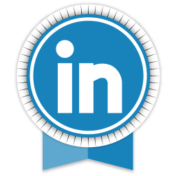 Linkedin, ribbon, social icon - Free download on Iconfinder