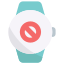 forbidden, smartwatch, technology, prohibition, prohibited, banned, restricted, round smartwatch 