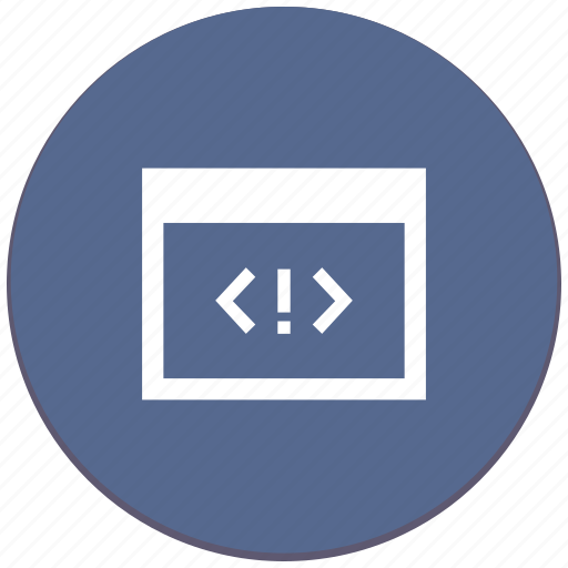 Code, error, program, source, tag, window icon - Download on Iconfinder