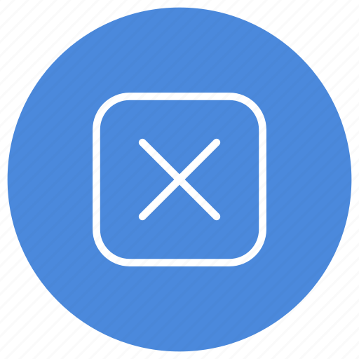 Close, cancel, cross, delete, exit, rectangle, rounded icon - Download on Iconfinder