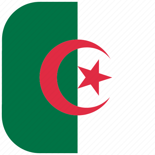Algeria, country, flag, national, rounded, square icon - Download on Iconfinder