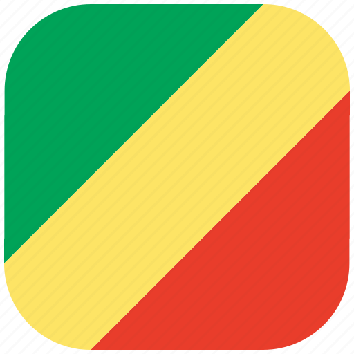 Congo, country, flag, national, republic, rounded, square icon - Download on Iconfinder