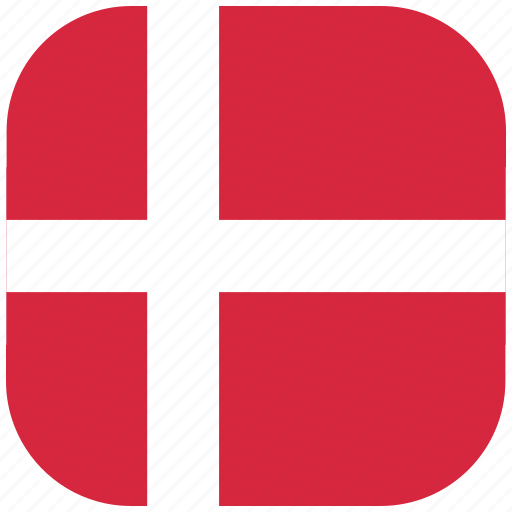 Country, denmark, flag, national, rounded, square icon - Download on Iconfinder