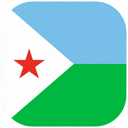 Country, djibouti, flag, national, rounded, square icon - Download on Iconfinder