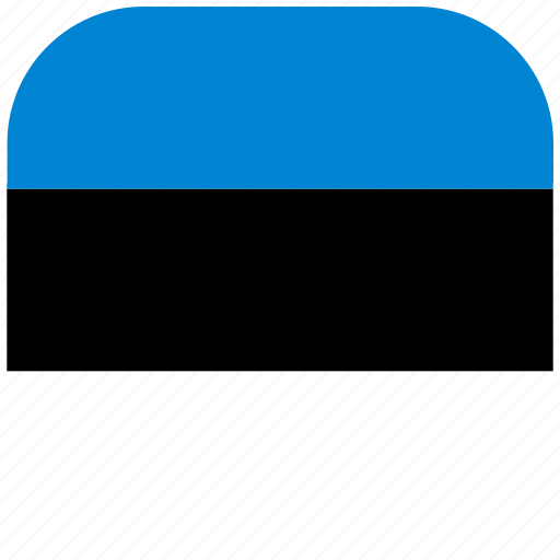 Country, estonia, flag, national, rounded, square icon - Download on Iconfinder