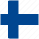 country, finland, flag, national, rounded, square