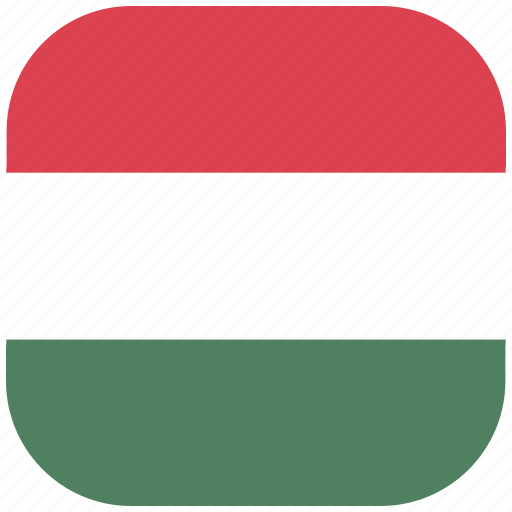 Country, flag, hungary, national, rounded, square icon - Download on Iconfinder