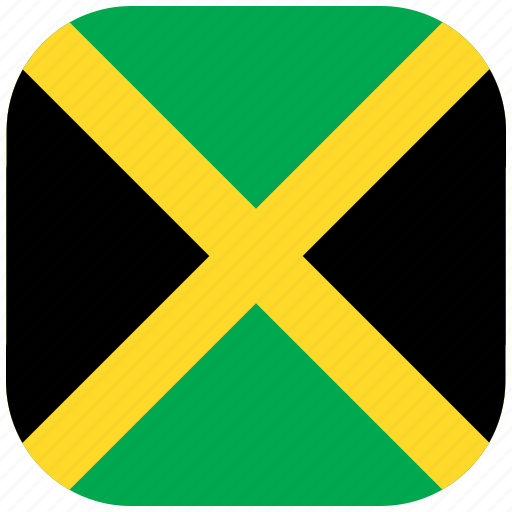 Country, flag, jamaica, national, rounded, square icon - Download on Iconfinder