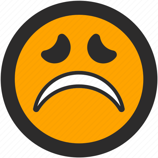 Emoji, expressions, freightened, roundettes, sad, smiley icon - Download on Iconfinder