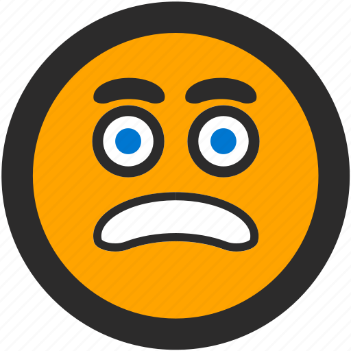 Emoji, expressions, roundettes, scared, smiley, surprised icon - Download on Iconfinder