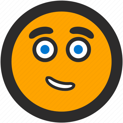 Confident, emoji, expressions, happy, roundettes, smiley icon - Download on Iconfinder