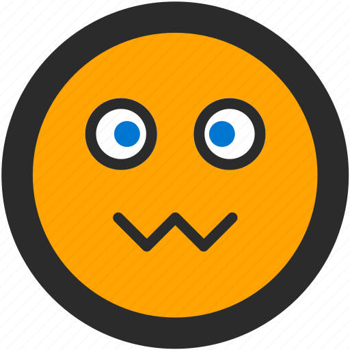 Confused, emoji, expressions, roundettes, smiley, spaced out icon - Download on Iconfinder