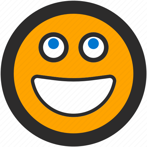 Emoji, expressions, happy, roundettes, smiley, smiling icon - Download on Iconfinder