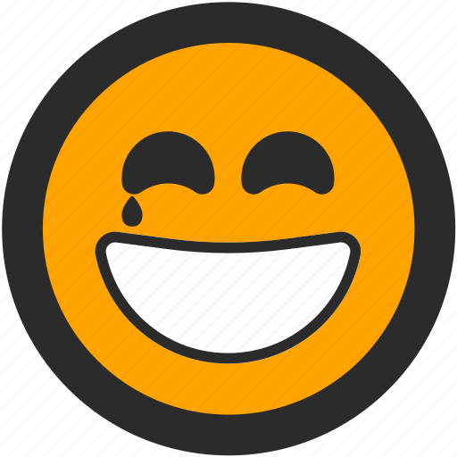 Emoji, expressions, happy, roundettes, smiley, smiling, tear icon - Download on Iconfinder