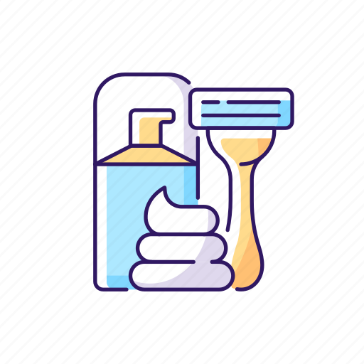 Razor, shaving, foam, daily routine icon - Download on Iconfinder