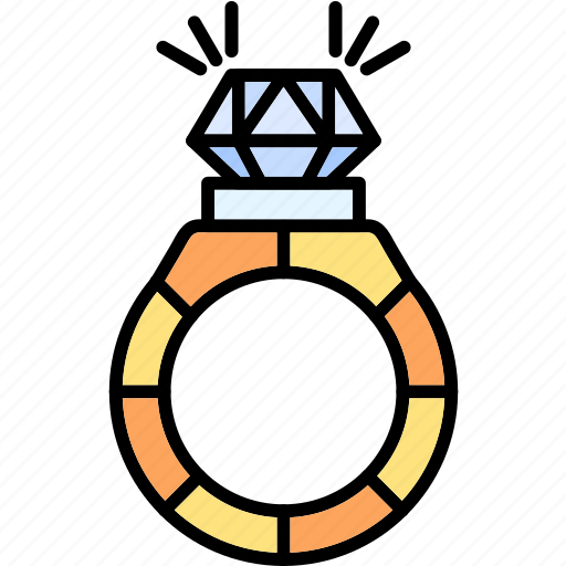 Ring, diamond, engagement, gift, jewelry, marriage icon - Download on Iconfinder