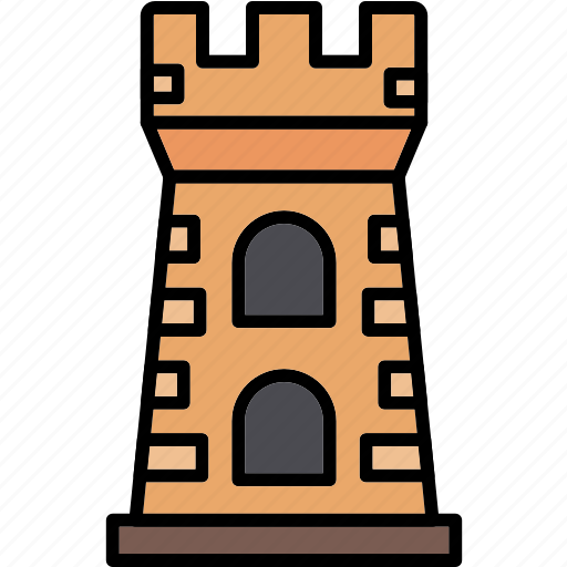Tower, building, castle, fort, fortification, history icon - Download on Iconfinder