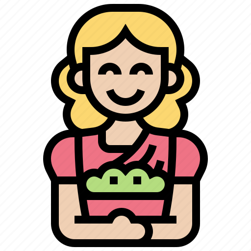 Cute, girl, maid, servant, service icon - Download on Iconfinder