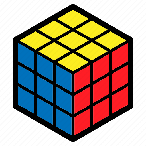 Children, game, position, problem solving, puzzle, rubik's cube, toy icon - Download on Iconfinder