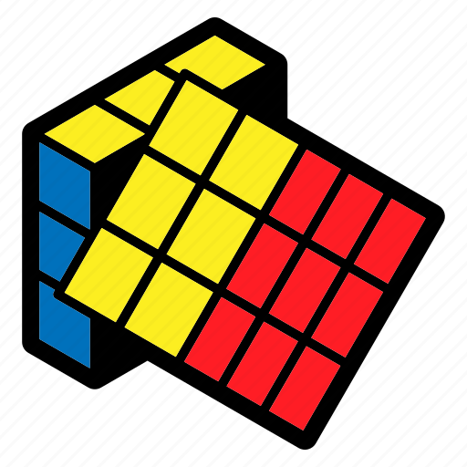 Children, game, position, problem solving, puzzle, rubik's cube, toy icon - Download on Iconfinder