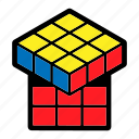 children, game, position, problem solving, puzzle, rubik's cube, toy 