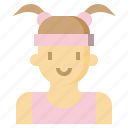 avatar, female, girl, people, person, runner, woman