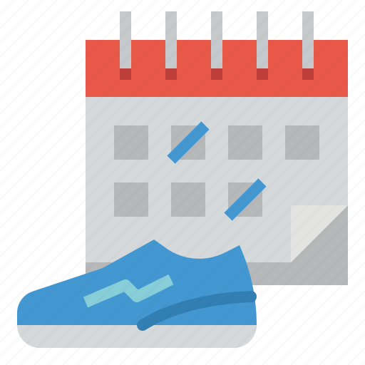 Calendar, plan, program, running, training icon - Download on Iconfinder