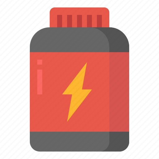 Gain, muscle, powder, protein, supplements icon - Download on Iconfinder
