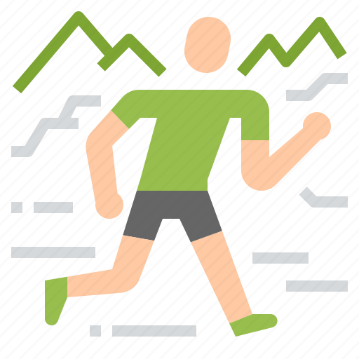 Adventure, racing, run, running, trail icon - Download on Iconfinder
