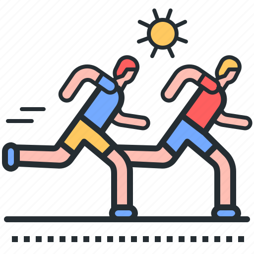 Running, rivals, sport, competition icon - Download on Iconfinder