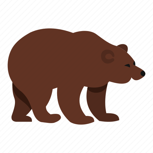 Bear, beast, fur, mammal, paw, power, walking icon - Download on Iconfinder