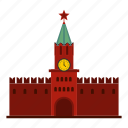 architecture, building, famous, kremlin, moscow, russia, square