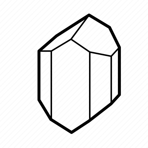 Crystal, figure, logo, mineral, shape, wealth icon - Download on Iconfinder