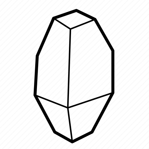 Crystal, figure, logo, mineral, shape, wealth icon - Download on Iconfinder
