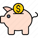 piggy, bank, business, pig, savings