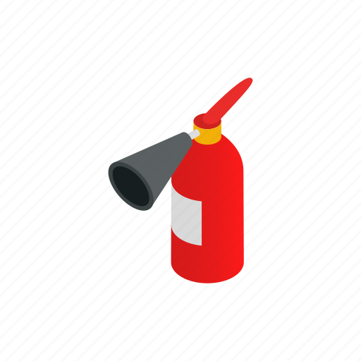 Danger, emergency, equipment, extinguisher, fire, isometric, protection icon - Download on Iconfinder