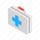 aid, box, case, first, hospital, isometric, medicine